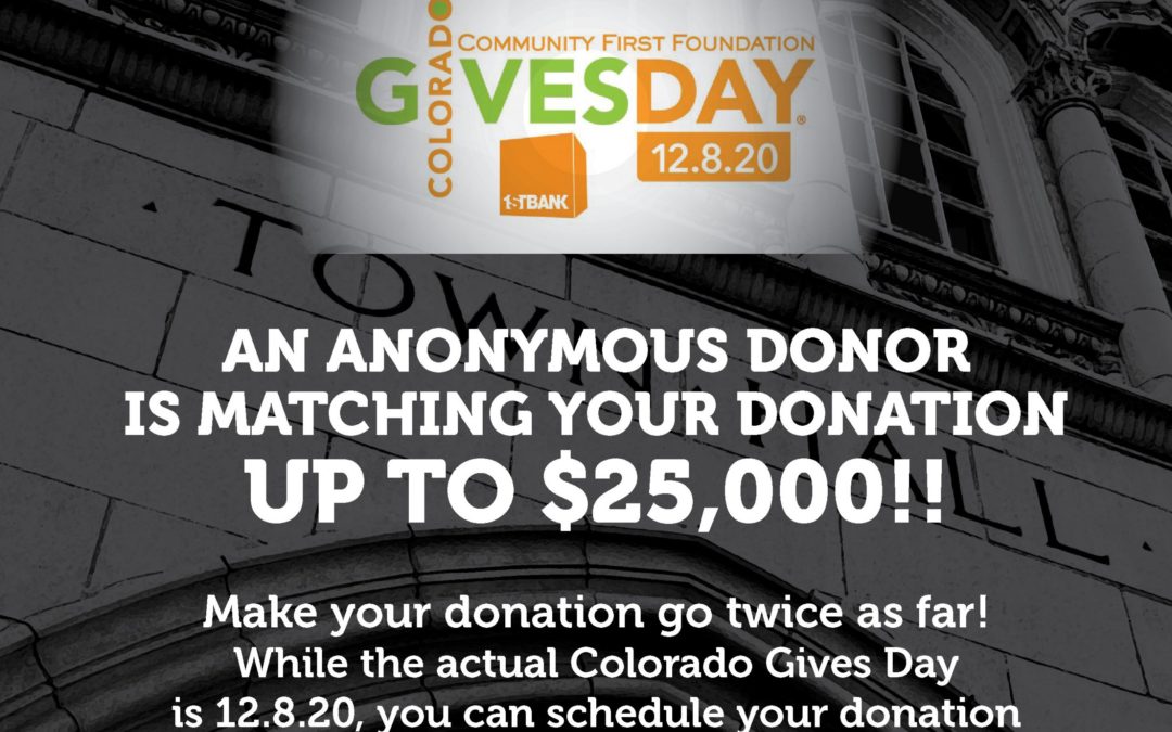Colorado Gives Day 12.8.20 – THAC Needs Your Support