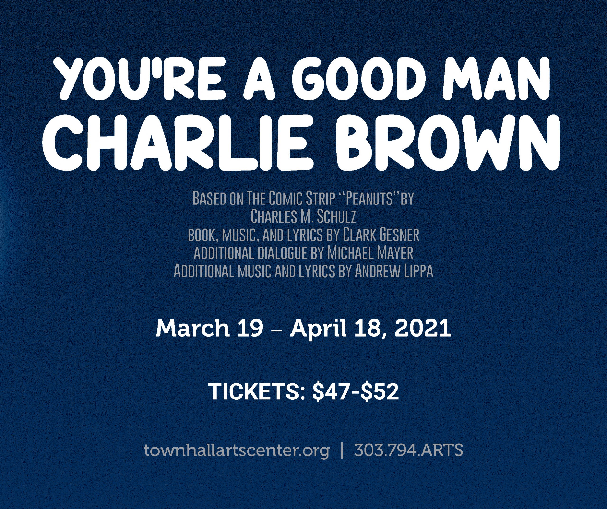 THAC proudly presents You’re A Good Man, Charlie Brown